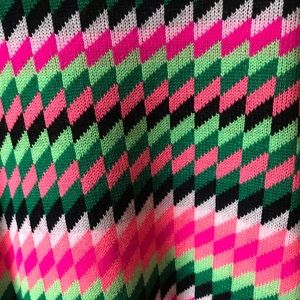 MILLY KUJI REVERSIBLE NEON WOOL SWEATER SIZE SM MILLY KUJI REVERSIBLE NEON WOOL SWEATER SIZE SM